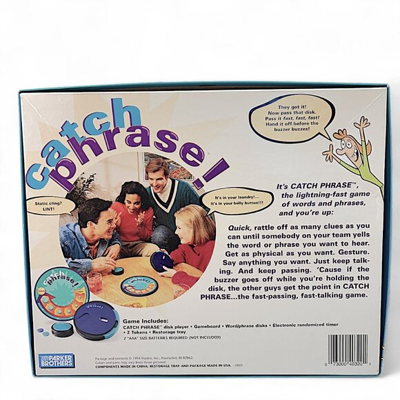 Original Catch Phrase Board Game Party Family Vintage 1994 Hasbro 100% Complete - Picture 2 of 5